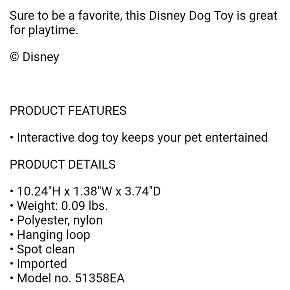 ๐50% OFF - NWTโผ๏ธ Set of 3 Different Minnie Mouse Dog Toys - Picture 9 of 13